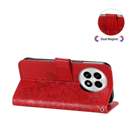 For OnePlus 13 Case PU Leather Wallet Floral Phone Cover Stand View