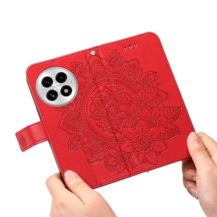For OnePlus 13 Case PU Leather Wallet Floral Phone Cover Stand View