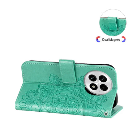 For OnePlus 13 Case PU Leather Wallet Floral Phone Cover Stand View