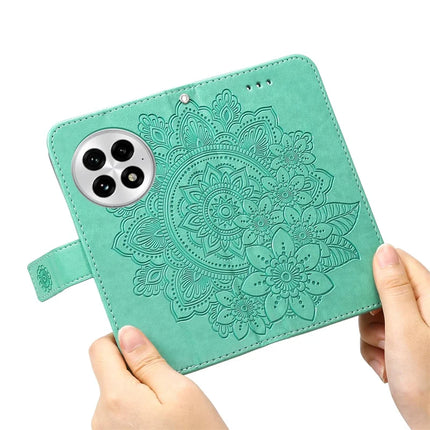For OnePlus 13 Case PU Leather Wallet Floral Phone Cover Stand View