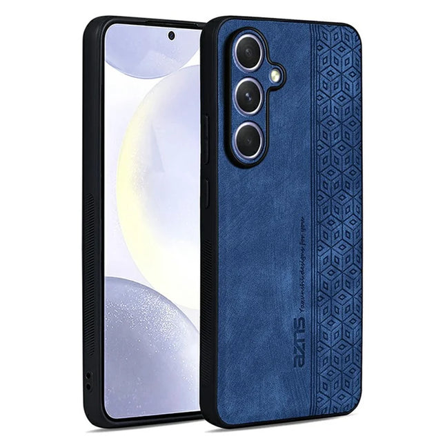 AZNS For Samsung Galaxy A36 5G Case Protective PU Leather Covered TPU Phone Shell - Blue