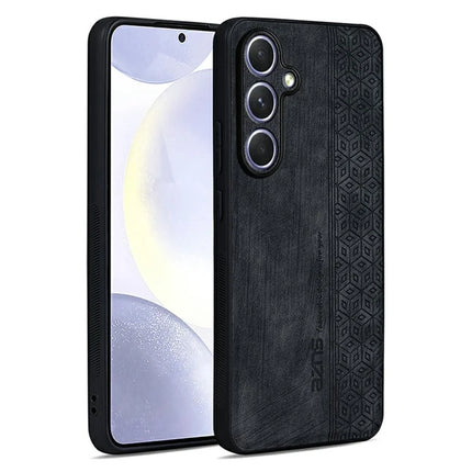 AZNS For Samsung Galaxy A36 5G Case Protective PU Leather Covered TPU Phone Shell - Black