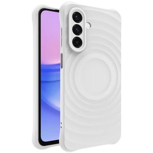 IMAK UC-6 Series for Samsung Galaxy A26 5G Case Water Drop Texture Anti-Skid Matte TPU Cover - Matte White