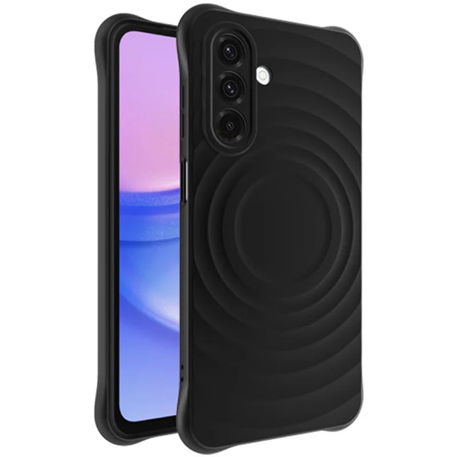 IMAK UC-6 Series for Samsung Galaxy A26 5G Case Water Drop Texture Anti-Skid Matte TPU Cover - Matte Black