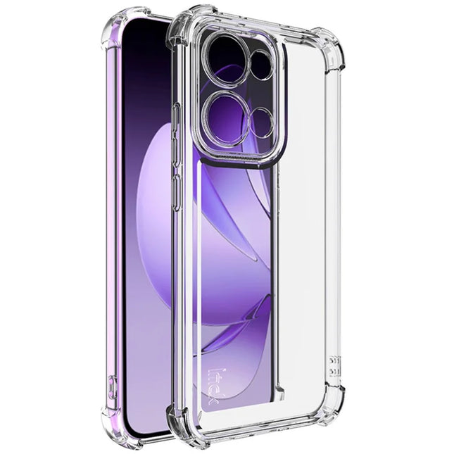 IMAK UX-4 Series For Oppo Reno13 5G (Global) Case Straight Frame Four Corner Shockproof Clear TPU Cover