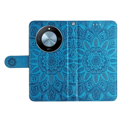 For Honor X60 5G Case Sunflower Imprint Leather Wallet Phone Cover