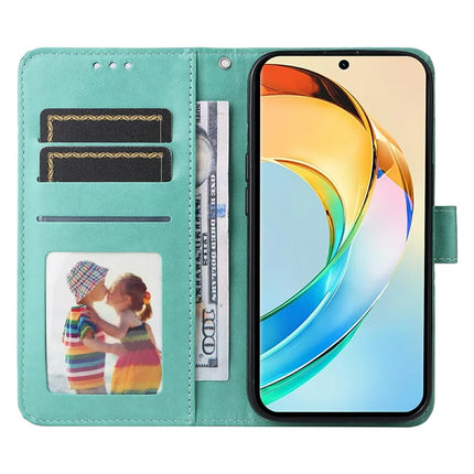 For Honor X60 5G Case Sunflower Imprint Leather Wallet Phone Cover