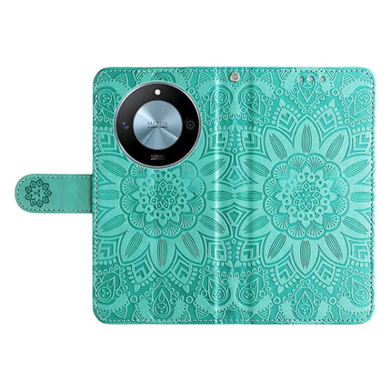 For Honor X60 5G Case Sunflower Imprint Leather Wallet Phone Cover
