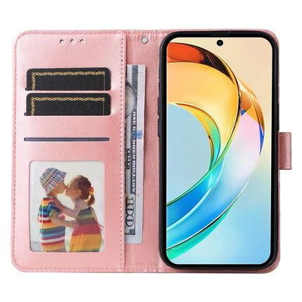 For Honor X60 5G Case Sunflower Imprint Leather Wallet Phone Cover