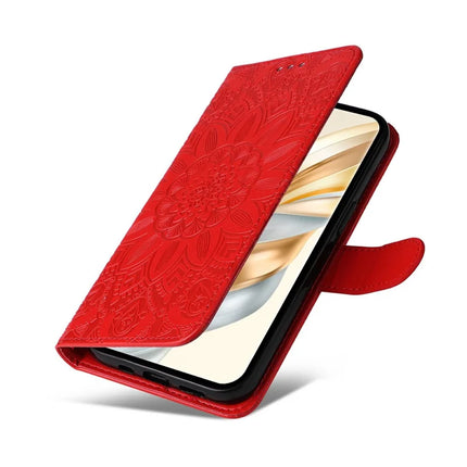 Leather Case for Honor Magic7 Lite 5G / X9c 5G / X60 Pro 5G Sunflower Wallet Cover
