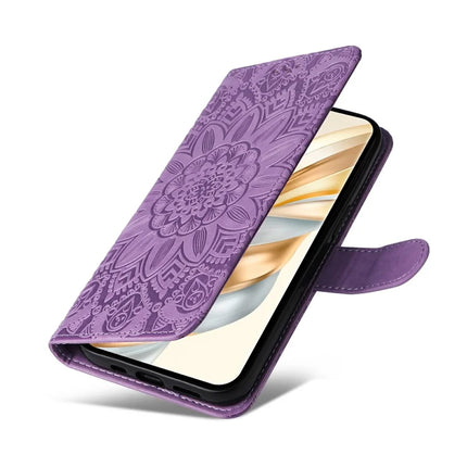 Leather Case for Honor Magic7 Lite 5G / X9c 5G / X60 Pro 5G Sunflower Wallet Cover