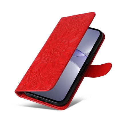 For Huawei nova 13 5G / nova 12 5G Case Sunflower Imprint Leather Wallet Phone Cover