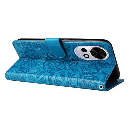 For Huawei nova 13 5G / nova 12 5G Case Sunflower Imprint Leather Wallet Phone Cover