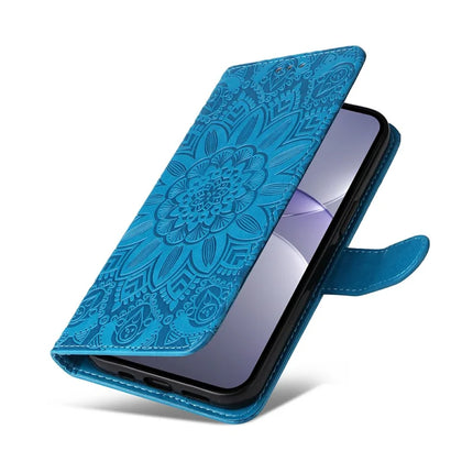 For Huawei nova 13 5G / nova 12 5G Case Sunflower Imprint Leather Wallet Phone Cover