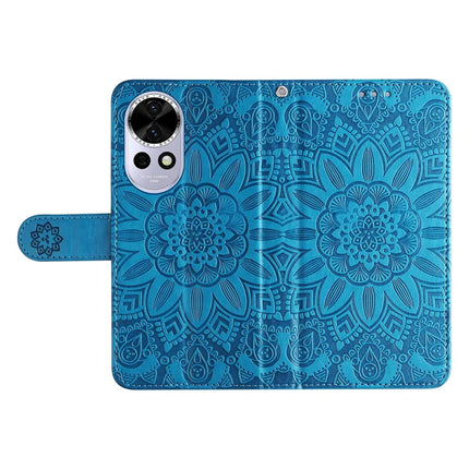 For Huawei nova 13 5G / nova 12 5G Case Sunflower Imprint Leather Wallet Phone Cover