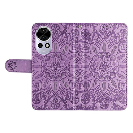 For Huawei nova 13 5G / nova 12 5G Case Sunflower Imprint Leather Wallet Phone Cover