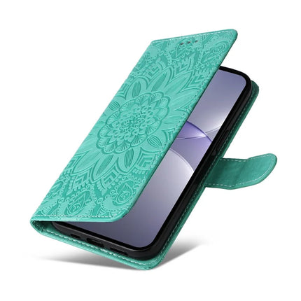For Huawei nova 13 5G / nova 12 5G Case Sunflower Imprint Leather Wallet Phone Cover
