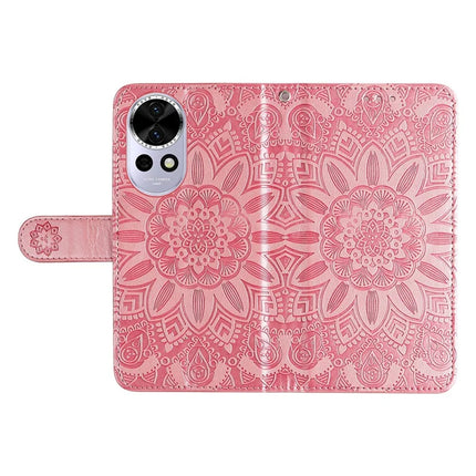 For Huawei nova 13 5G / nova 12 5G Case Sunflower Imprint Leather Wallet Phone Cover