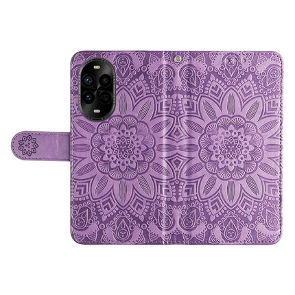For Huawei nova 13 Pro 5G Case Sunflower Imprint Leather Wallet Phone Cover