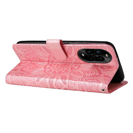 For Huawei nova 13 Pro 5G Case Sunflower Imprint Leather Wallet Phone Cover