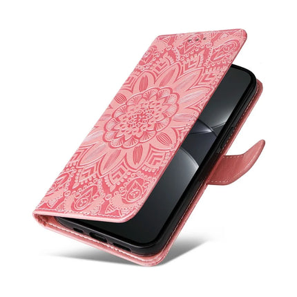 For Huawei nova 13 Pro 5G Case Sunflower Imprint Leather Wallet Phone Cover