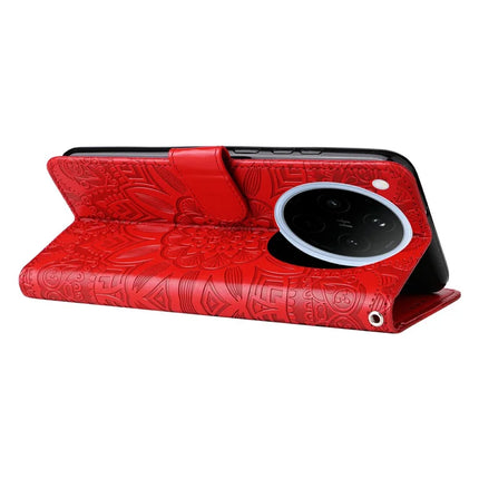 For Oppo Find X8 5G Case Sunflower Imprint Leather Wallet Phone Cover