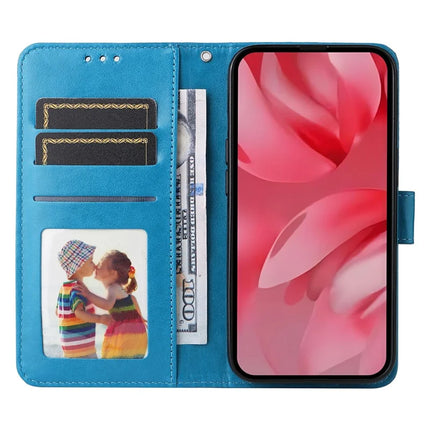 For Google Pixel 9a Case Sunflower Imprint Leather Wallet Phone Cover