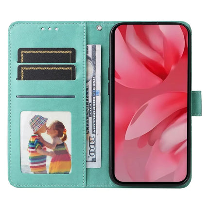 For Google Pixel 9a Case Sunflower Imprint Leather Wallet Phone Cover