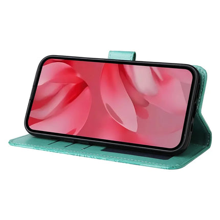 For Google Pixel 9a Case Sunflower Imprint Leather Wallet Phone Cover