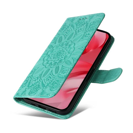 For Google Pixel 9a Case Sunflower Imprint Leather Wallet Phone Cover