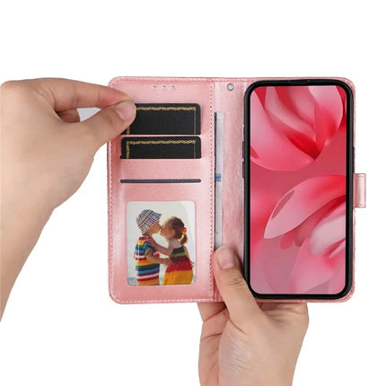 For Google Pixel 9a Case Sunflower Imprint Leather Wallet Phone Cover