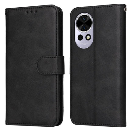 For Huawei nova 13 5G / nova 12 5G Case Wallet PU Leather Folio Flip Phone Cover - Black