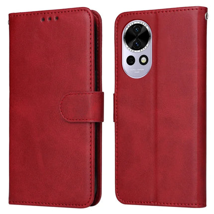 For Huawei nova 13 5G / nova 12 5G Case Wallet PU Leather Folio Flip Phone Cover - Red