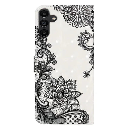 For Samsung Galaxy A36 5G Case 3D Creative Pattern PU Leather Stand Phone Cover