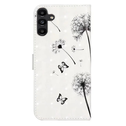 For Samsung Galaxy A36 5G Case 3D Creative Pattern PU Leather Stand Phone Cover