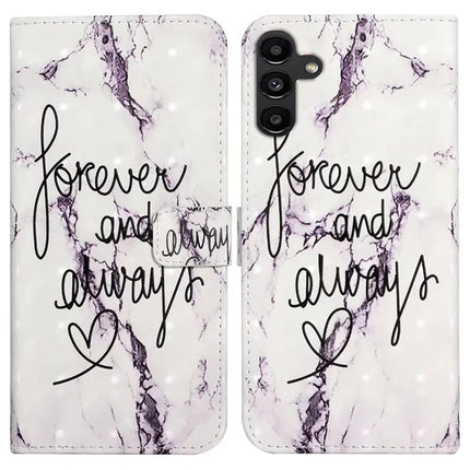 For Samsung Galaxy A36 5G Case 3D Creative Pattern PU Leather Stand Phone Cover - Forever and Always