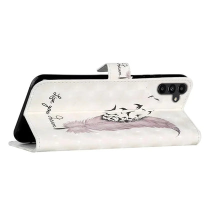 For Samsung Galaxy A36 5G Case 3D Creative Pattern PU Leather Stand Phone Cover