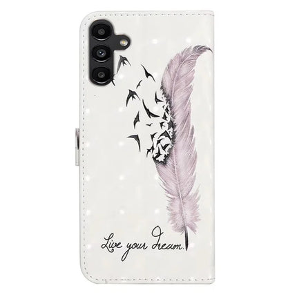 For Samsung Galaxy A36 5G Case 3D Creative Pattern PU Leather Stand Phone Cover