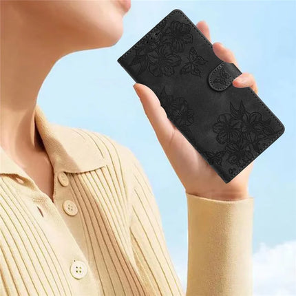 For Samsung Galaxy A36 5G Case Butterfly Flower Pattern Skin-Touch Leather Phone Cover