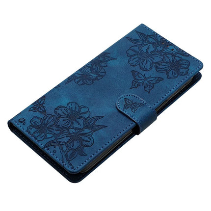For Samsung Galaxy A36 5G Case Butterfly Flower Pattern Skin-Touch Leather Phone Cover