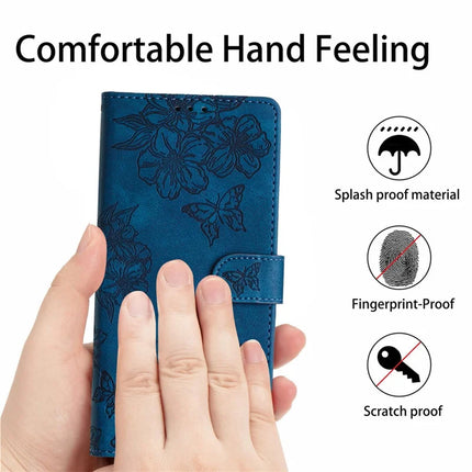 For Samsung Galaxy A36 5G Case Butterfly Flower Pattern Skin-Touch Leather Phone Cover