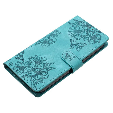 For Samsung Galaxy A36 5G Case Butterfly Flower Pattern Skin-Touch Leather Phone Cover