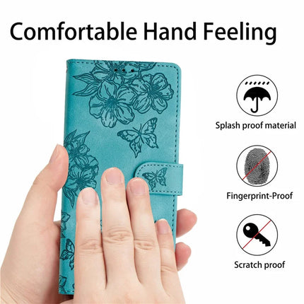 For Samsung Galaxy A36 5G Case Butterfly Flower Pattern Skin-Touch Leather Phone Cover