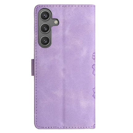For Samsung Galaxy A56 5G Case Butterfly Flower Pattern Skin-Touch Leather Phone Cover