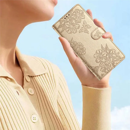 For Samsung Galaxy A26 5G Case Butterfly Flower Drop-Proof PU Leather Wallet Phone Cover