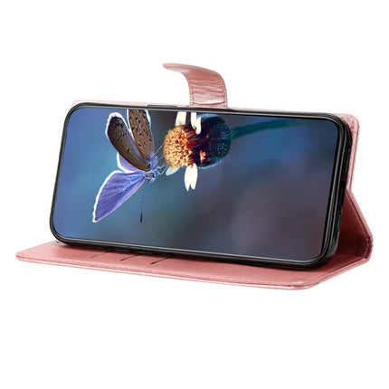 For Samsung Galaxy A26 5G Case Butterfly Flower Drop-Proof PU Leather Wallet Phone Cover