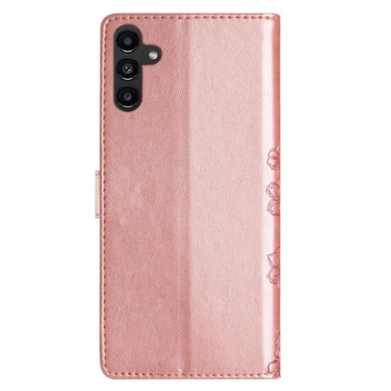 For Samsung Galaxy A26 5G Case Butterfly Flower Drop-Proof PU Leather Wallet Phone Cover