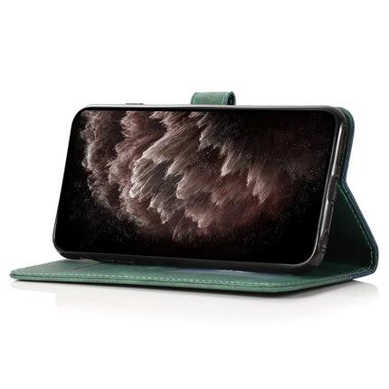 For Samsung Galaxy A36 5G Cover Color Splicing Wallet Stand Leather Phone Case with Wrist Strap