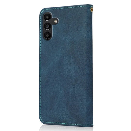 For Samsung Galaxy A36 5G Cover Color Splicing Wallet Stand Leather Phone Case with Wrist Strap