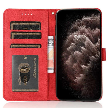 For Samsung Galaxy A36 5G Cover Color Splicing Wallet Stand Leather Phone Case with Wrist Strap